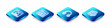 © vector_v - Set Isometric line Cloud technology data transfer, MySQL code, Headphones and Processor icon. Vector