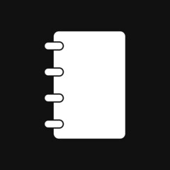 Poster - Notebook icon on grey background