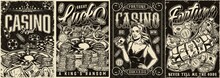 Casino Monochrome Vintage Posters