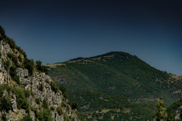 Summer day in nature with greenery, fresh air, in Tuhovishta, Bulgaria