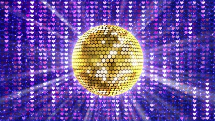 Wall Mural - mirror ball disco lights club dance party glitter background