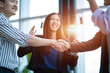 © visoot - Shaking hands,successful business people shakes hands with partner,Concept of signing an agreement.
