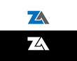 Letter ZA Logo DEsign Template Vector  Modern Icon.