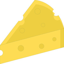 Foods Icons Cheese And Fattening