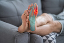 Joint Diseases, Hallux Valgus, Plantar Fasciitis, Man's Leg Hurts, Pain In The Foot