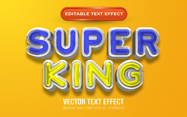 Super king editable text effect