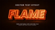 © Niestart Creation - Flame 3D text effect. Editable text style effect with red light theme.