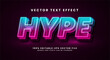 © Arta Digital - Hype 3D text effect. Editable text style effect with colorful light theme.
