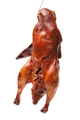 Canvas Print - Peking Duck and Smoked duck on white background 