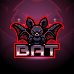 Wall Mural - Bat esport logo mascot design