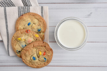 Poster - Sugar cookies and a glass of milk