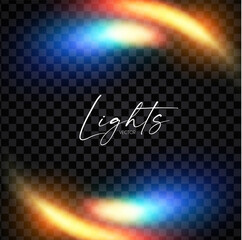 Wall Mural - Transparent light effect. Shining abstract background with liquid color. Refraction.