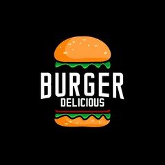 humberger restaurant logo vector design, cafe logo