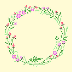 Sticker - floral frame