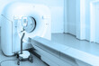 © Maksim - Medical CT or MRI Scan in the modern hospital laboratory. Interior of radiography department. Technologically advanced equipment in white room. Magnetic resonance diagnostics machine.