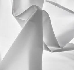 White fabric as an abstract background.