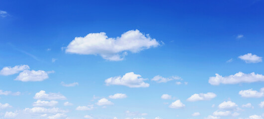 Wall Mural - the sky is blue with clouds, beautiful by nature.
