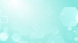 © Papapig - Abstract hexagon cross geometric blue green pattern medical background.