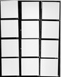 © Simon - real flat bed scan of black and white hand copy contact sheet with 12 empty film frames. 120mm film photo placeholder.