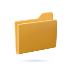 Poster - business folder, document, file realistic 3d icon free to edit. vector illustration. open folder ico