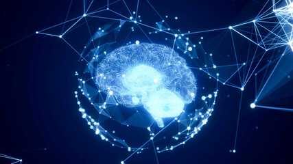 Aufkleber - AI (Artificial Intelligence) concept. Deep learning. Digital transformation.