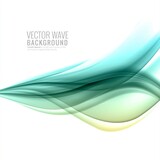 Fototapeta Abstrakcje - Abstract colorful smooth business wave background