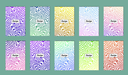Poster - Colorful gradient pattern background, abstract geometric shape vector texture. Сover graphic design, geometric line minimal pattern background