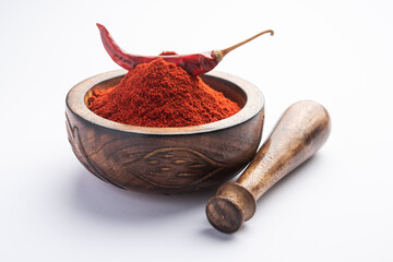 Canvas Print - Red Chilli powder or lal mirch dust