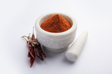 Canvas Print - Red Chilli powder or lal mirch dust