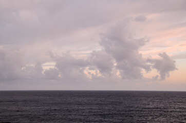 Colored Clouds at Sunset