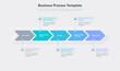 © tomasknopp - Simple business process template with five colorful steps. Easy to use for your website or presentation.