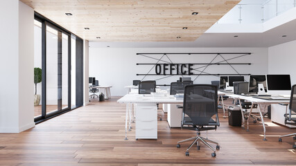 Wall Mural - modern office interior design concept