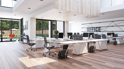 modern office interior design concept