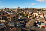 Fototapeta Miasto - View from above of Toledo city, Spain.