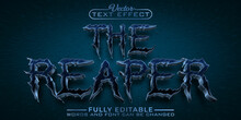 Horror The Reaper Editable Text Effect Template