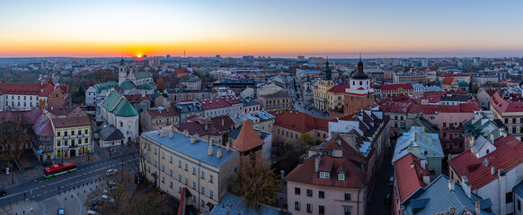 Wall Mural - Lublin at Sunset Panorama