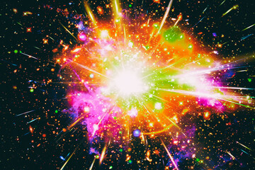 Wall Mural - pulsar. the elements of this image furnished by nasa.