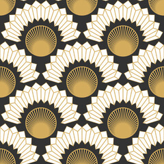 Poster - Abstract seamless pattern in Art Deco style.