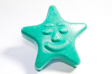 Toy Green Star Made Of Plastic