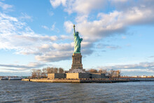 Liberty Island With Statue Of Liberty, New York City, USA
