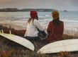 © Cavan Images - Two girls Waiting for the waves