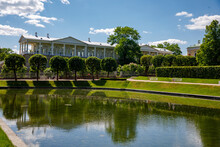 The Cameron Gallery Ensemble, The Cameron Thermae In The Catherine Park. View From The Mirror Square Pond. Tsarskoe Selo