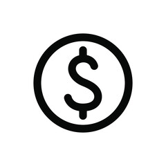 Poster - Coin dollar icon