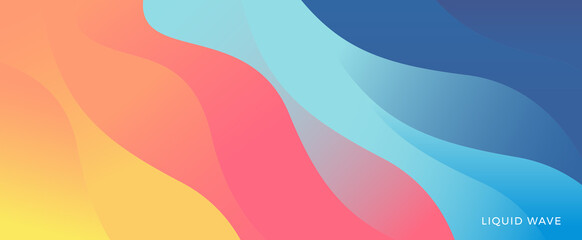 Poster - Abstract pattern background with colorful dynamic wave. Modern Vector illustration for poster, banner, brochure.