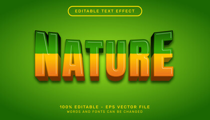 Poster - nature 3d text effect and editable text effect