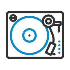 Wall Mural - Vinyl Player Icon