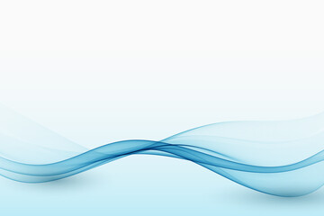 abstract blue transparent flow wave with shadow.design element.