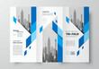 © vectorboom - Tri-fold business brochure design template, creative leaflet
