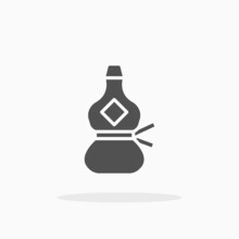 Calabash Icon. Solid Or Glyph Style. Vector Illustration. Enjoy This Icon For Your Project.