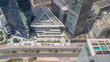 Office tower located in the Dubai International Financial Centre timelapse